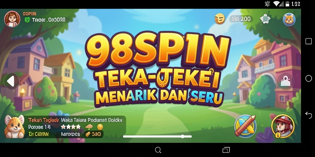 Tampilan gameplay seru dari 98SPIN yang mengasah otak.