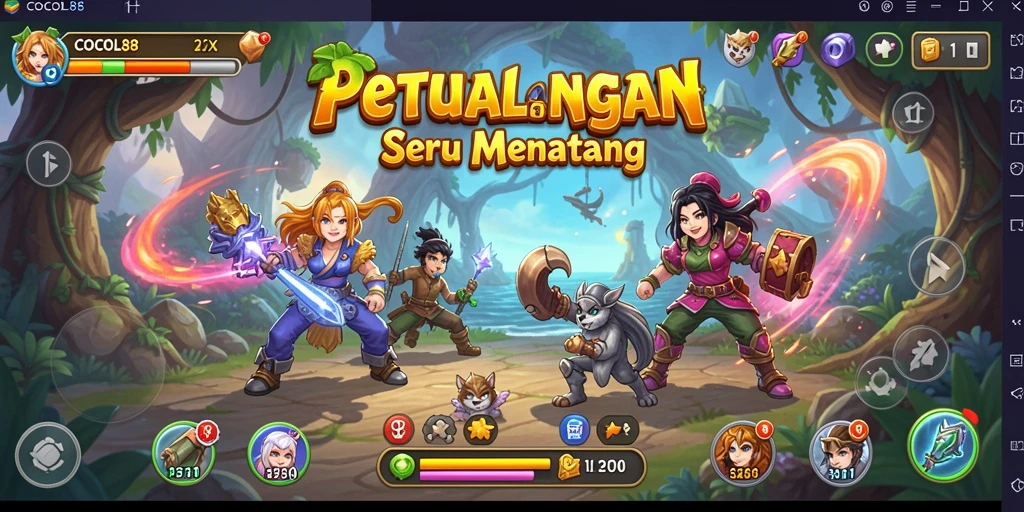 Tangkapan layar utama COCOL88 menampilkan gameplay petualangan yang menegangkan.