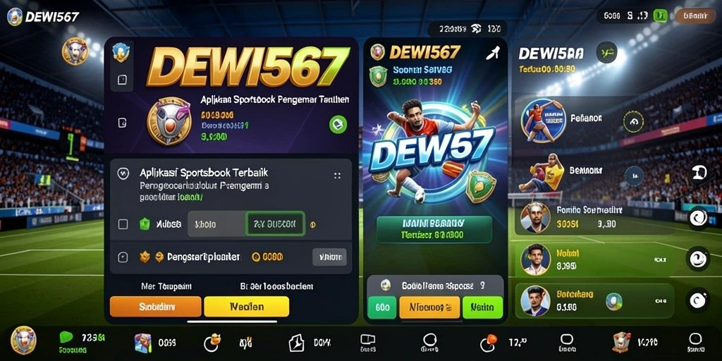 Tampilan screenshot utama DEWI567 menampilkan fitur taruhan olahraga yang interaktif.