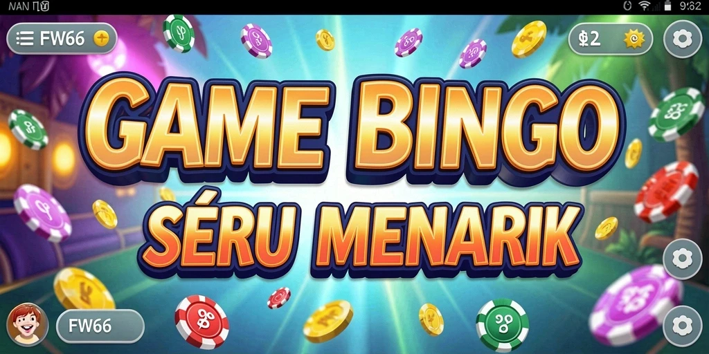Gameplay seru Bingo di FW66 dengan berbagai pilihan kertas.