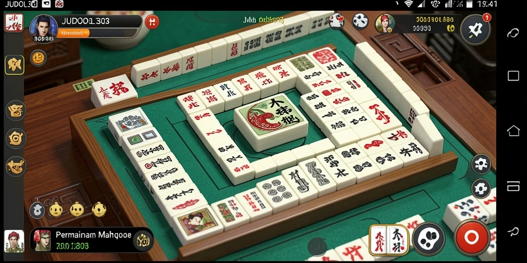 Tampilan gameplay seru dari JUDOL303 dengan ubin Mahjong.