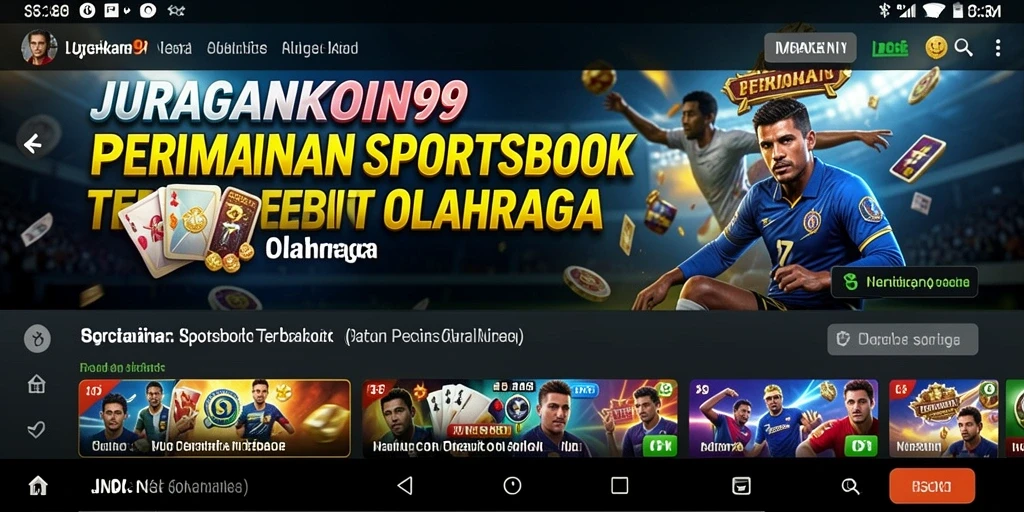 Tampilan gameplay menarik dari JURAGANKOIN99 dalam taruhan olahraga.