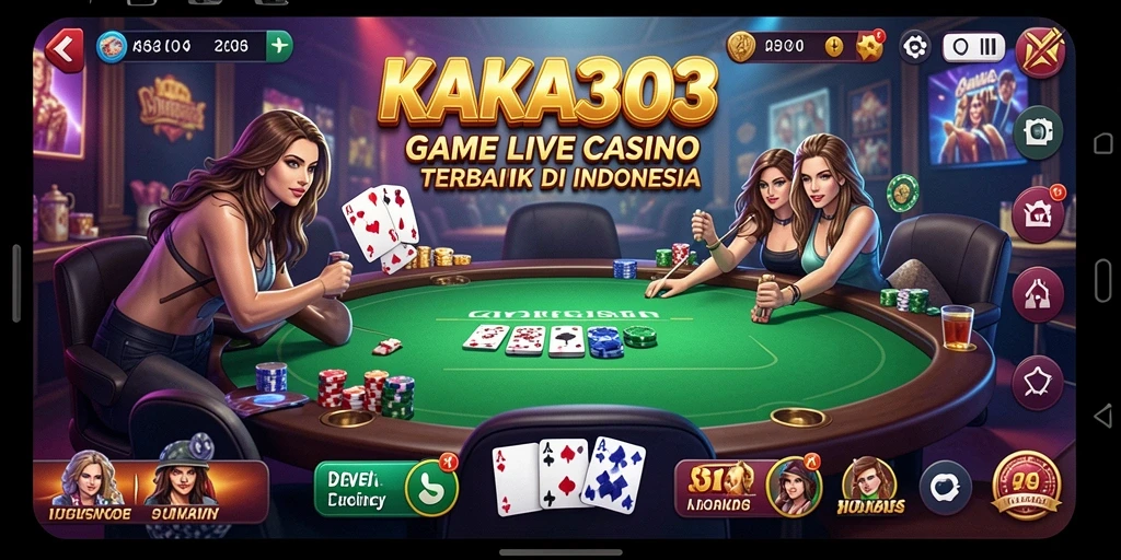 Gameplay langsung yang mengasyikkan di KAKA303 Live Casino.