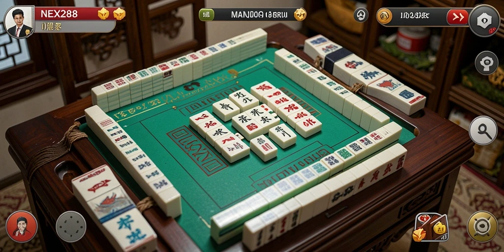 Screenshot menunjukkan gameplay Mahjong yang menarik dan menantang.