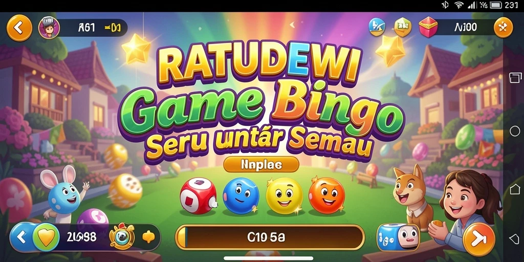 Tampilan gameplay seru dalam RATUDEWI Bingo.