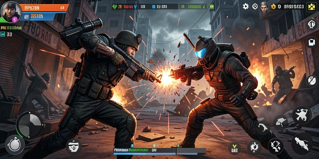 Tampilan gameplay mendebarkan dari RP6789 yang penuh aksi.