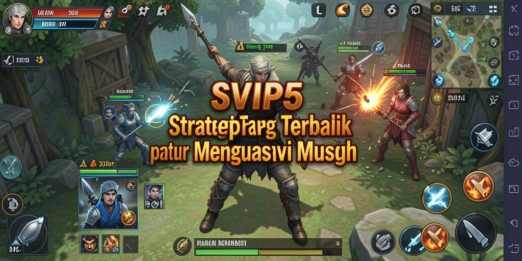 Tampilan gameplay menarik dari SVIP5 saat pertempuran strategi.