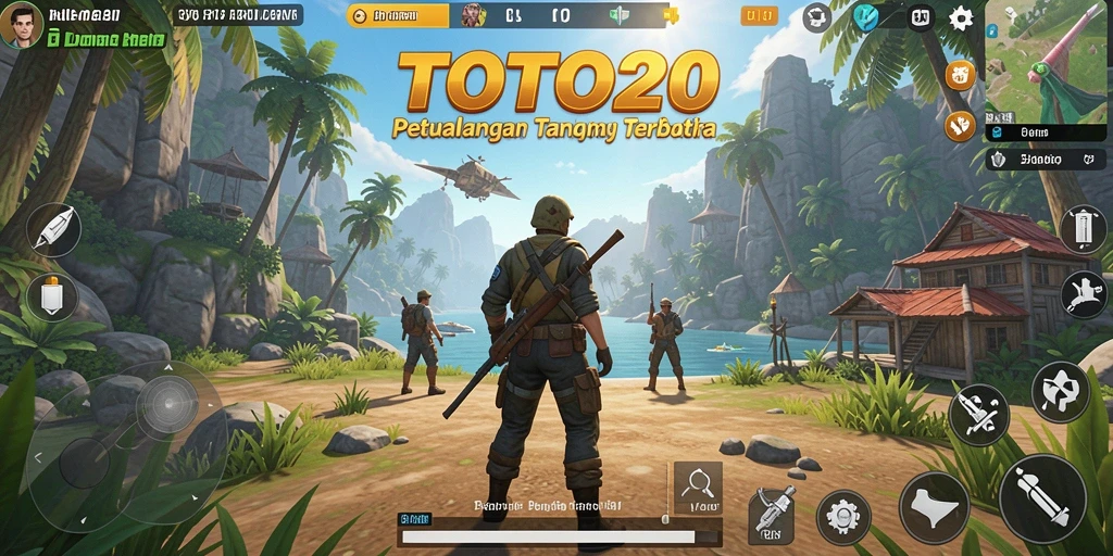 Tampilan gameplay TOTO20 yang menampilkan eksplorasi dunia terbuka.